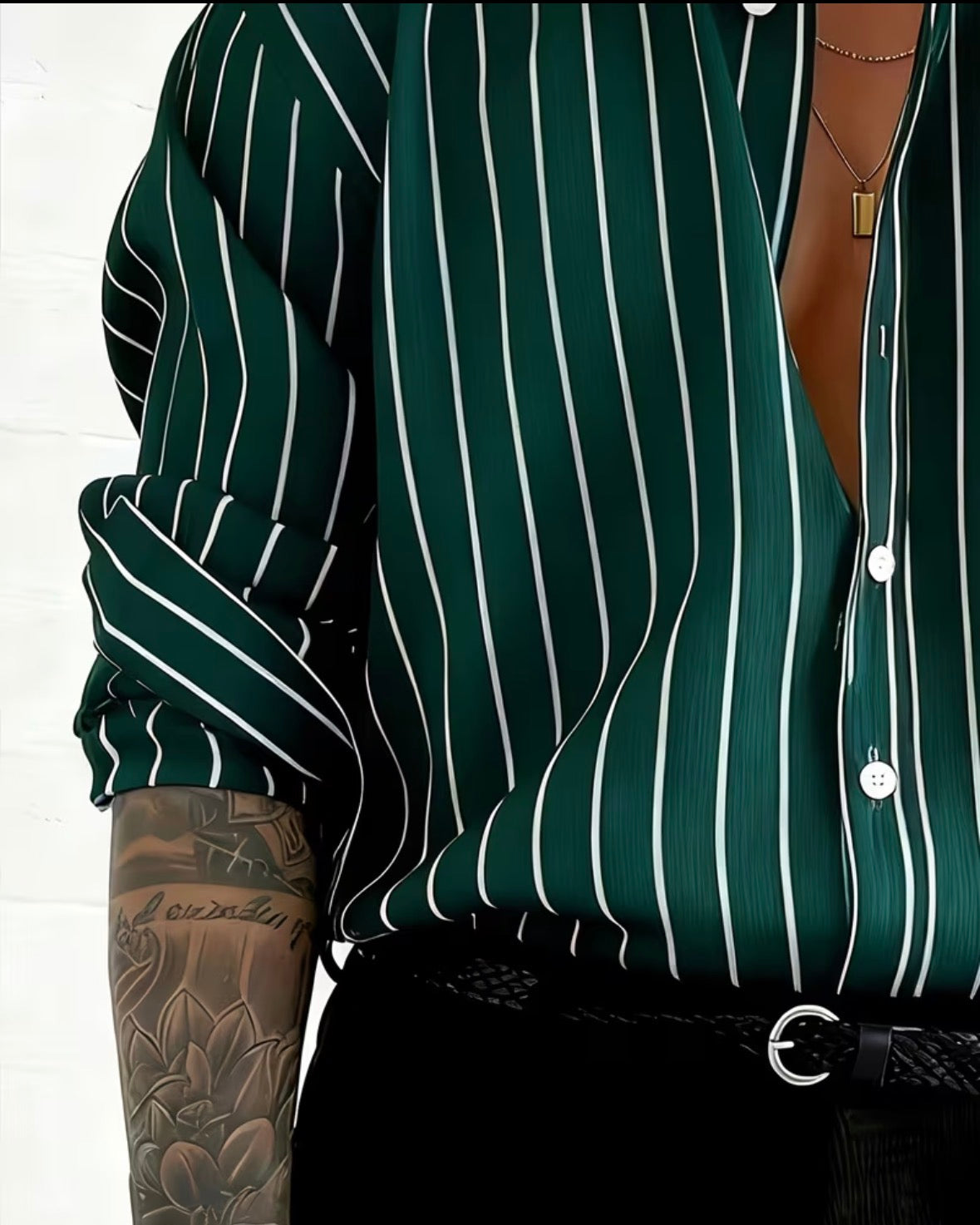 Chemise classe homme mi long