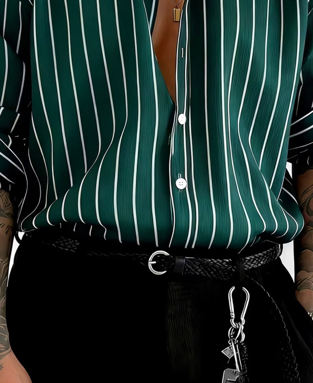 Chemise classe homme mi long