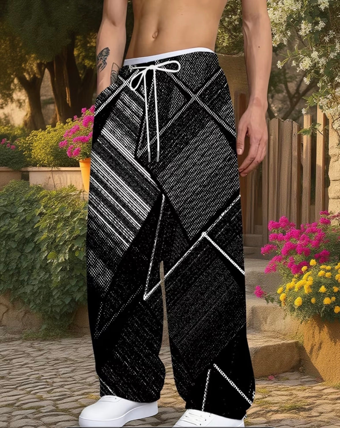 Pantalon à rayures